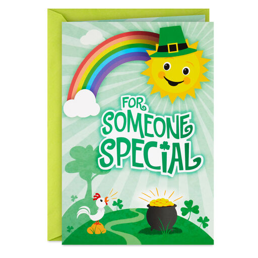 Rainbow and Pot of Gold for Someone Special St. Patrick's Day Card, 