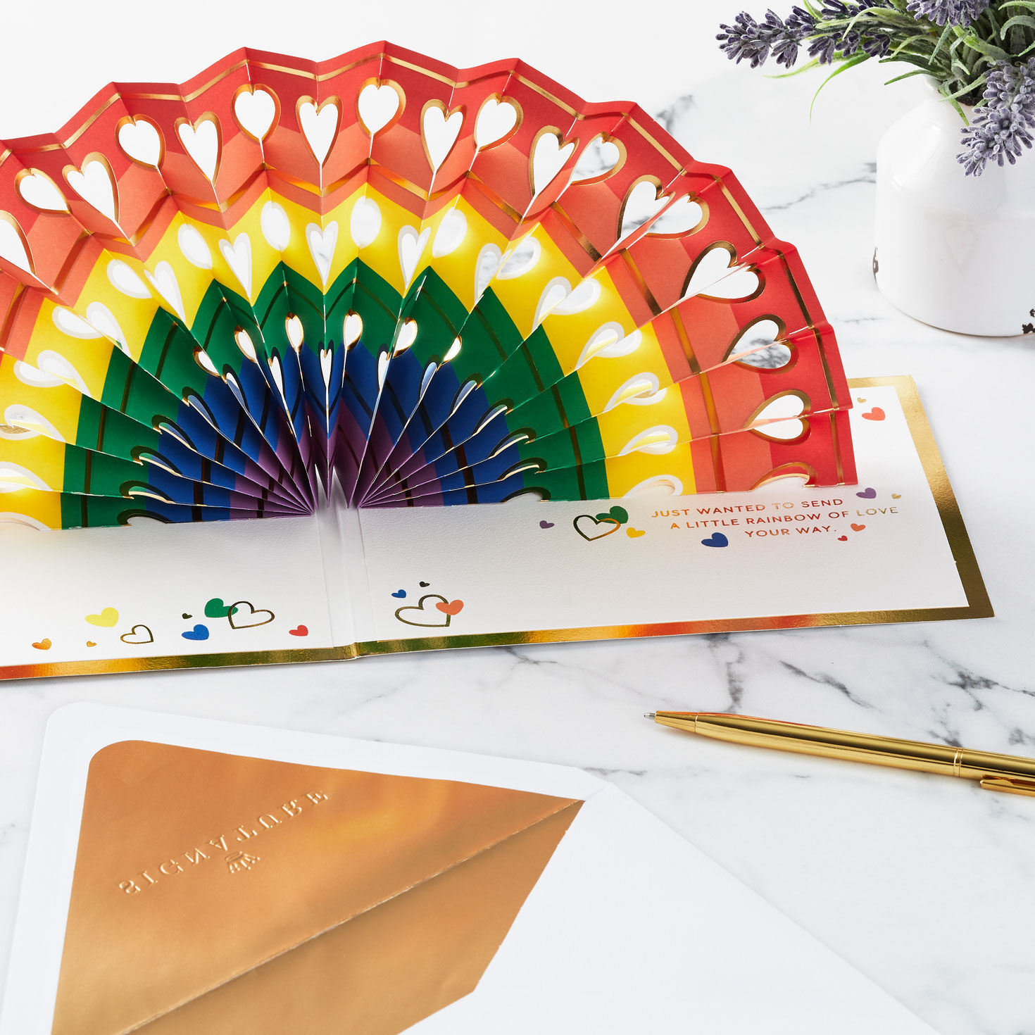 You're Amazing Rainbow and Hearts 3D Pop-Up Love Card for only USD 12.99 | Hallmark