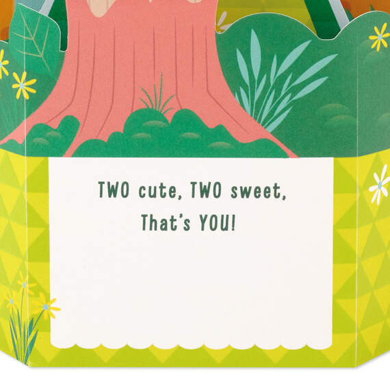 You're Two Cute Bears 3D Pop-Up 2nd Birthday Card, , large image number 3