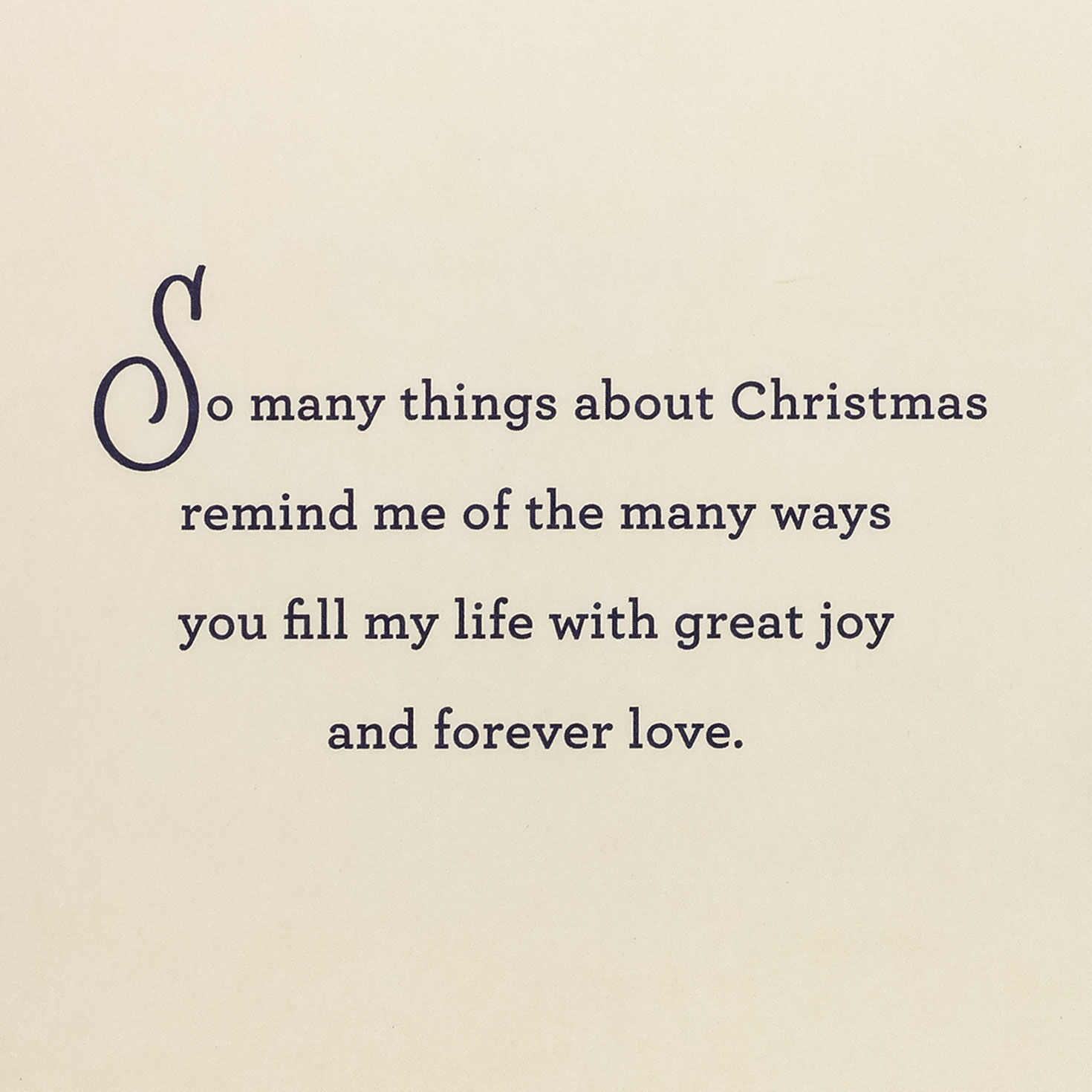 Gold Star Pine Love Religious Christmas Card Sentiment image number 2