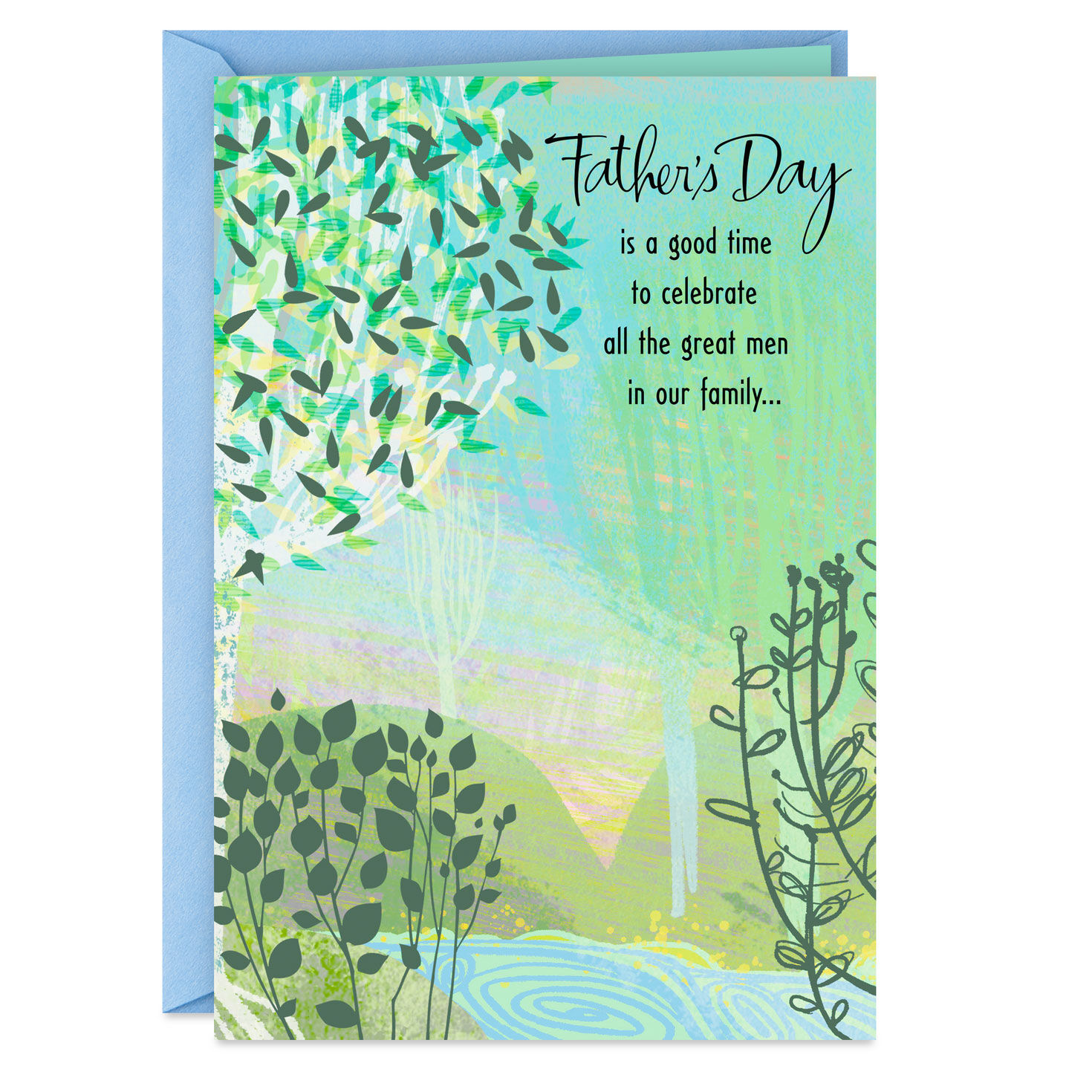 Celebrating All the Great Men in Our Family Father's Day Card