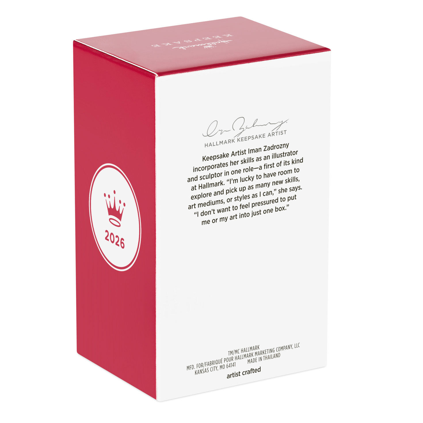 Tinker Bell on Thimble Keepsake Ornament Package Back image number 8