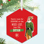 Elf Metal Personalized Ornament, Custom Text, , large image number 2