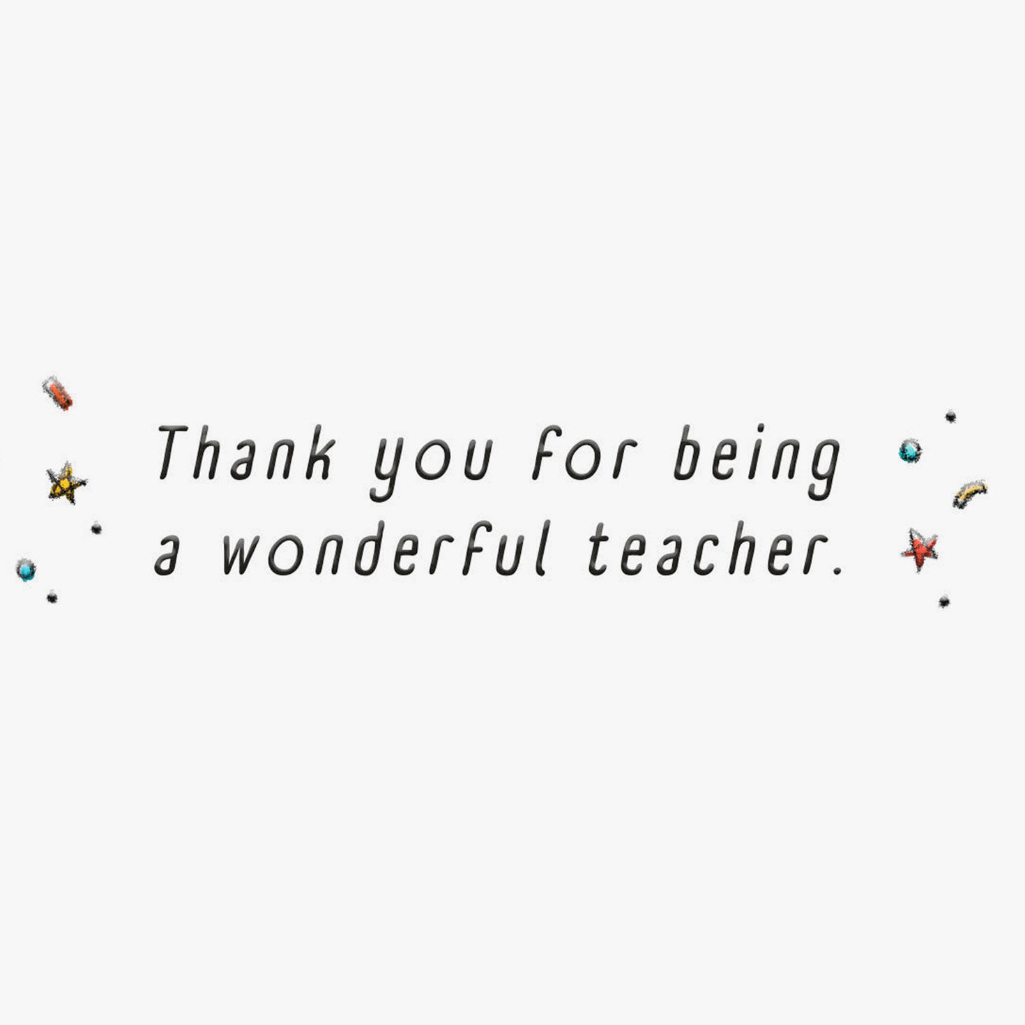 Smiling Earth Teacher Thank You Card Sentiment image number 2