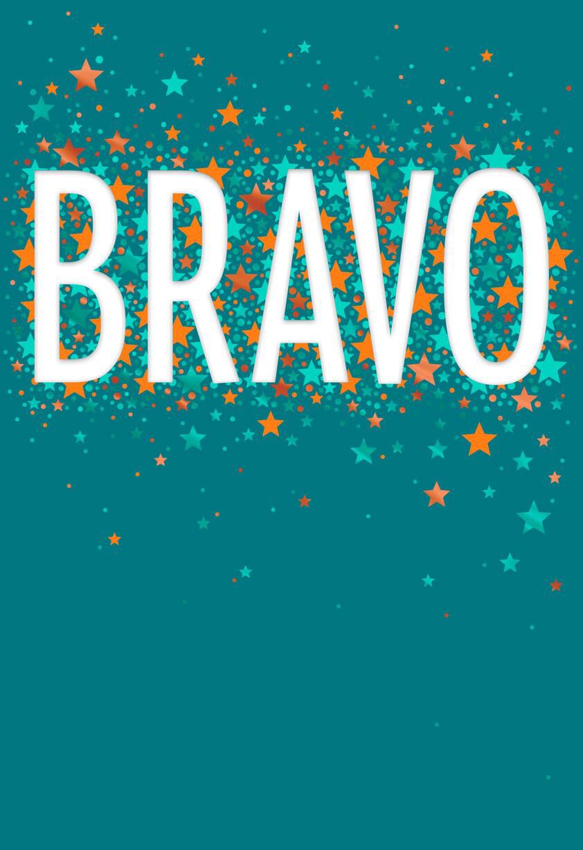 Bold Bravo Congratulations Card