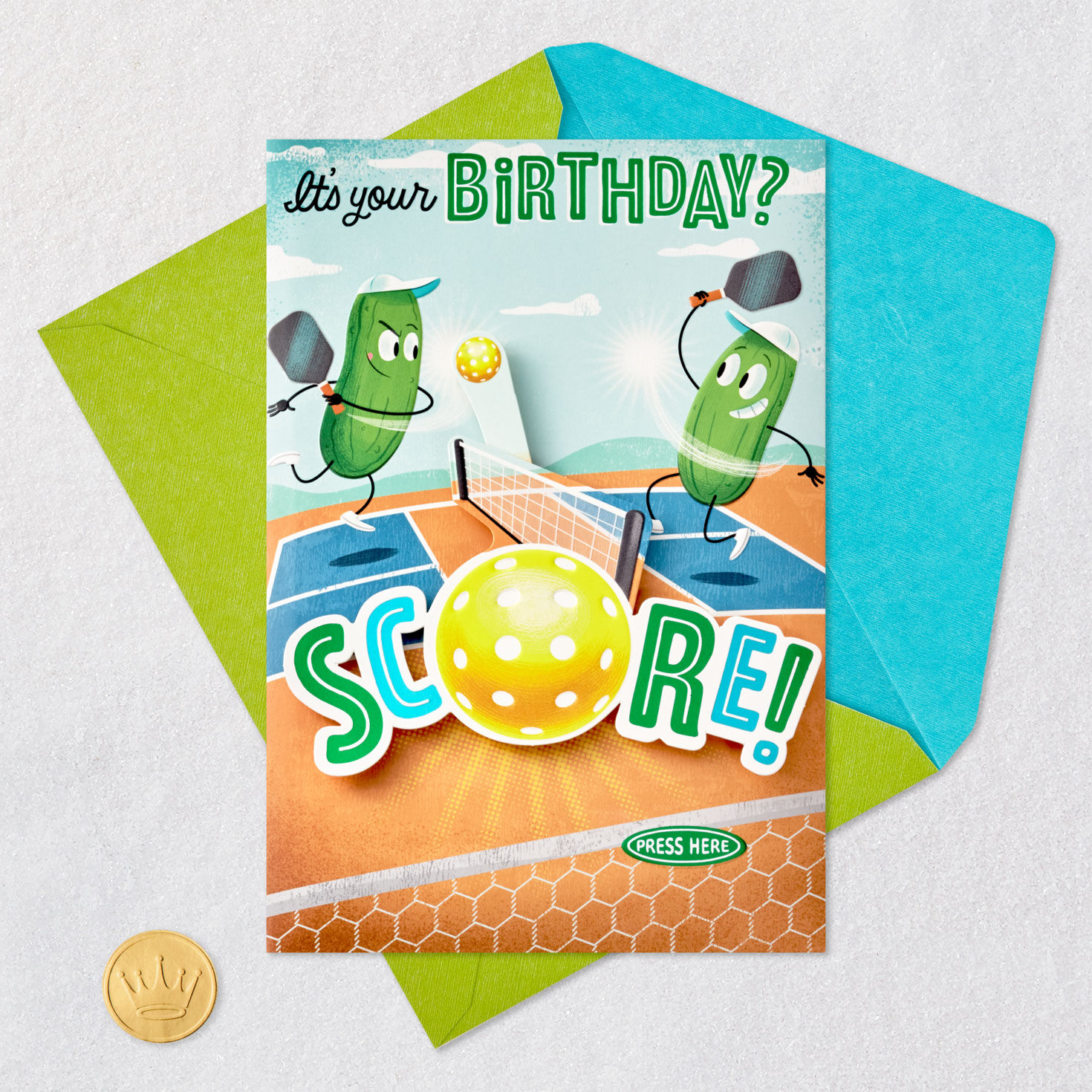 A Dill-ightful Day Pickleball Musical Birthday Card With Motion, , large image number 5