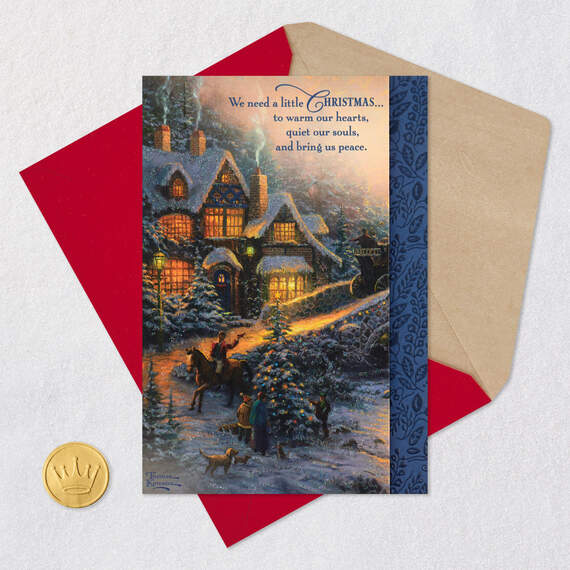 Thomas Kinkade Peace in Our Hearts Christmas Card, , large image number 6