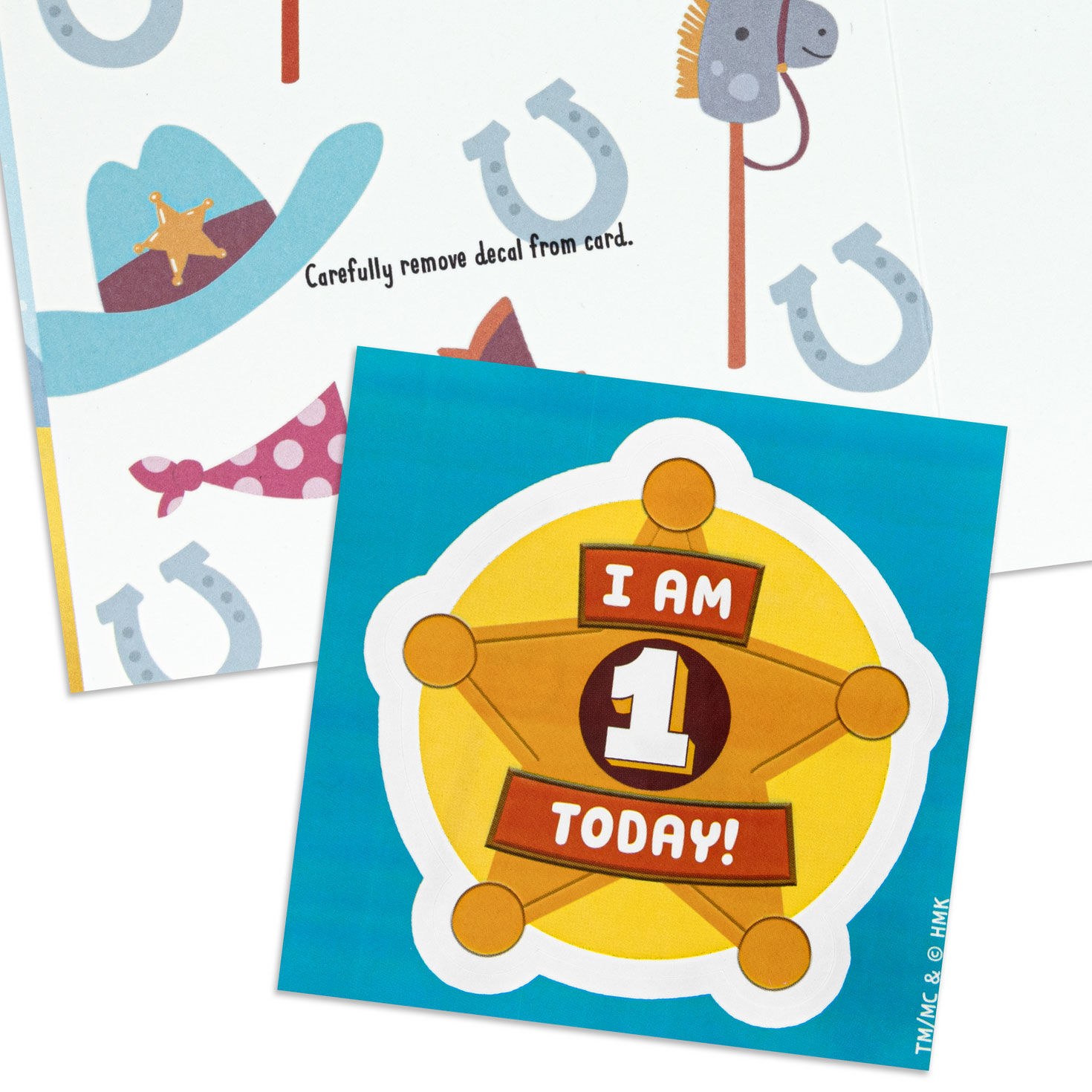 Round Up Some Fun First Birthday Card for Grandson With Decal for only USD 4.59 | Hallmark