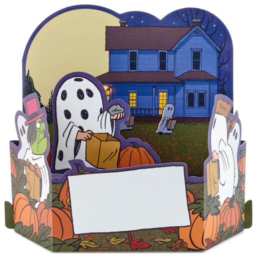 Peanuts® Great Pumpkin 3D Pop-Up Halloween Card With Sound and Light, 
