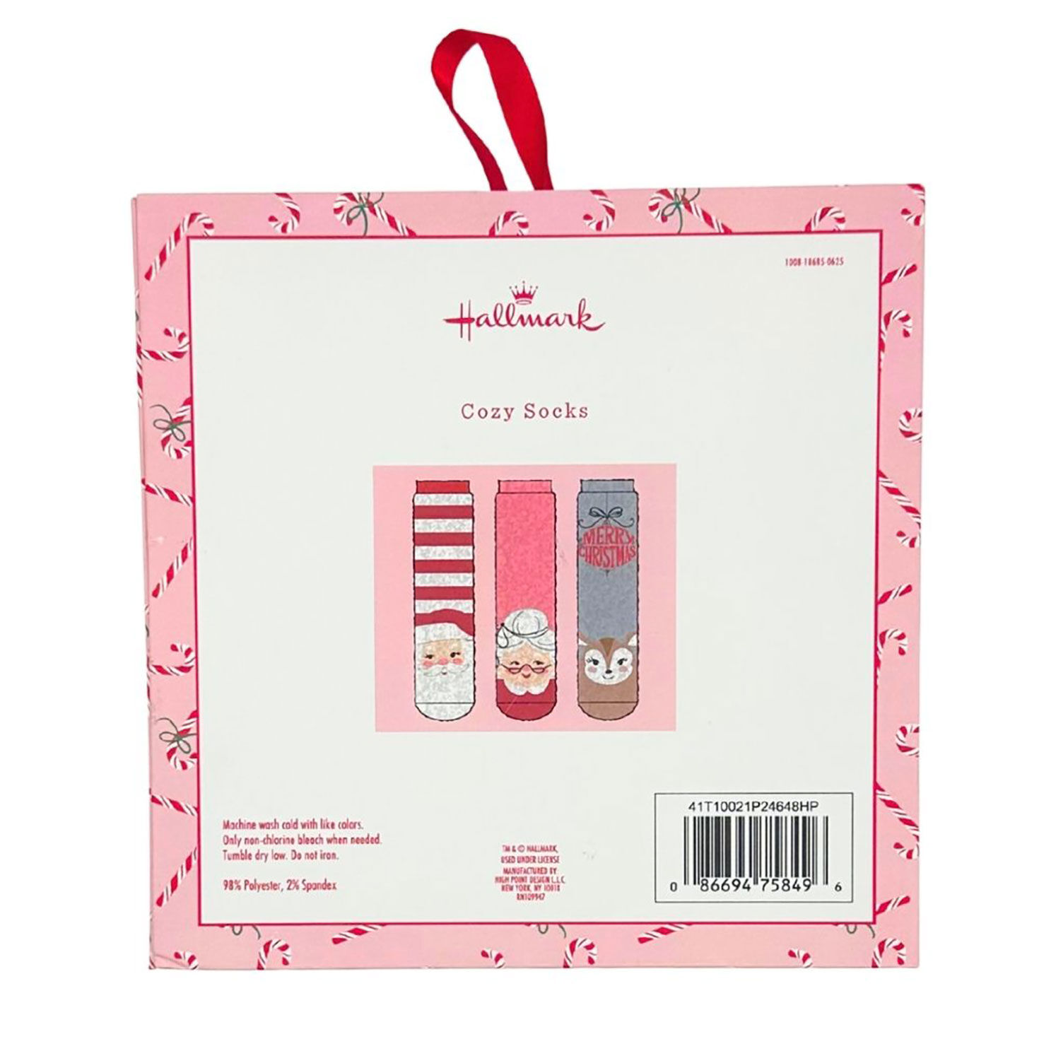 Ho Ho Ho Cozy Christmas Socks Set in Greeting Card Box, 3 pair for only USD 19.99 | Hallmark