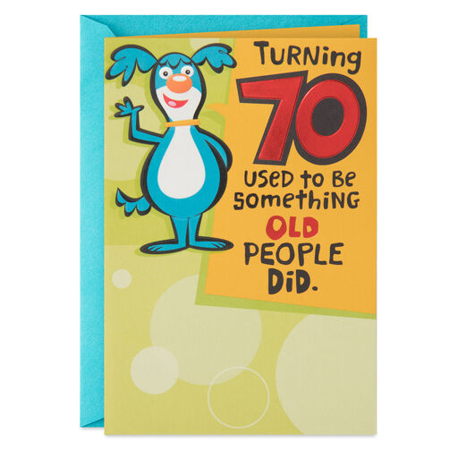 Something Cool People Do Funny 70th Birthday Card, 