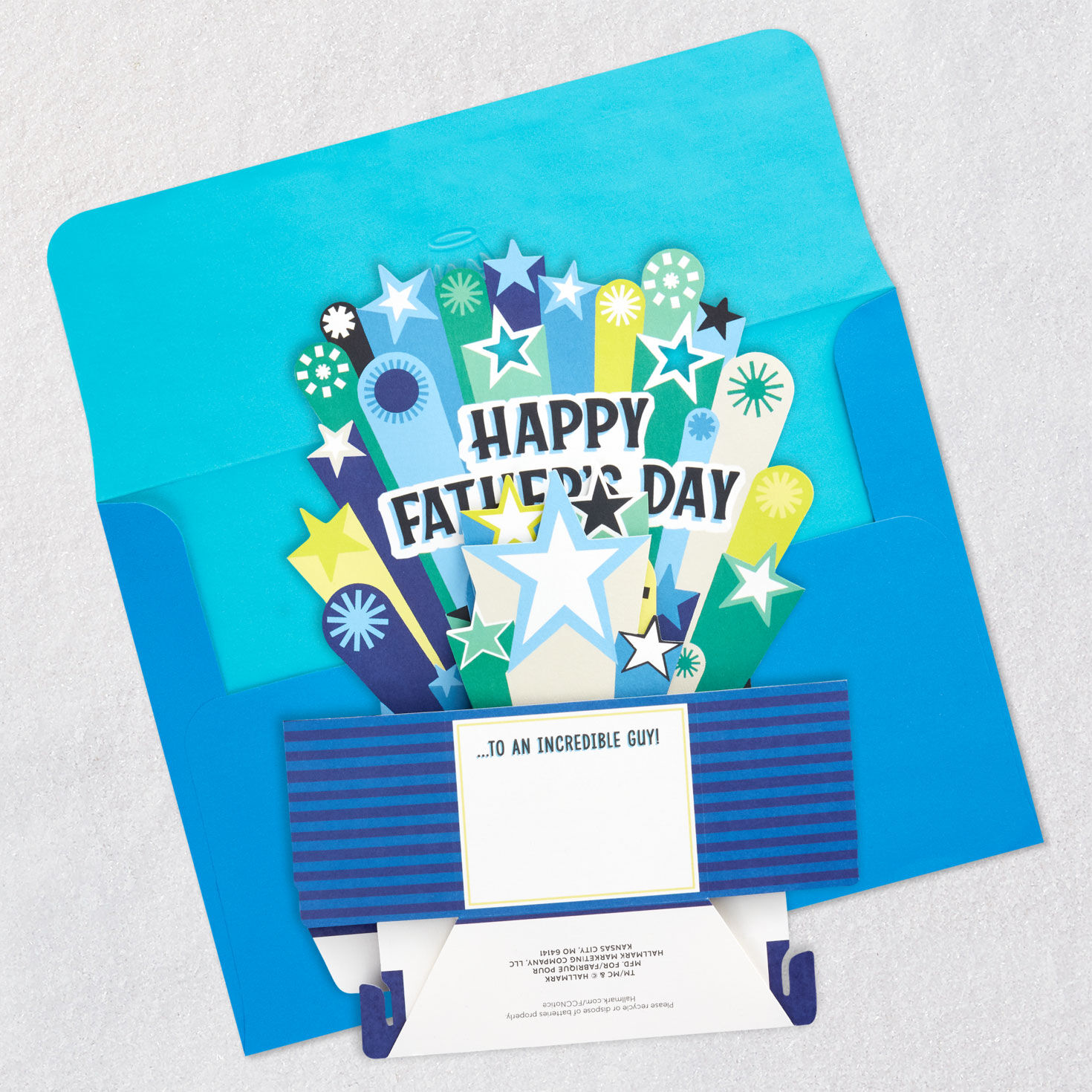 You're an Incredible Guy Musical 3D Pop-Up Father's Day Card With Light, , large image number 5