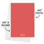Colored Paper Snowflakes Personalized Photo Card Card back with Envelope indicating personalization image number 3