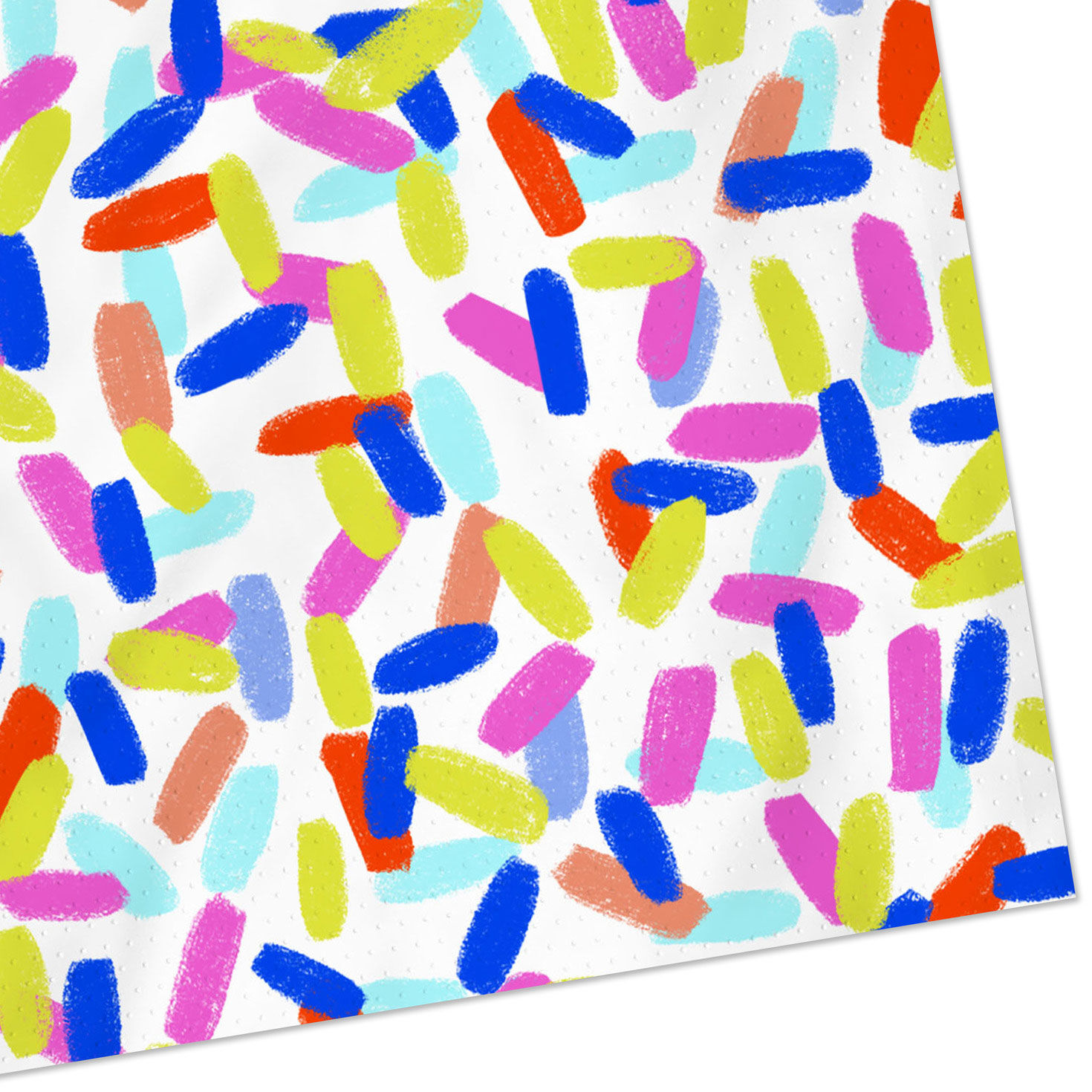 Colorful Sprinkles on White Dinner Napkins, Pack of 20, , large image number 6