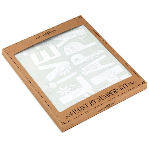 Natural Life Live Happy Paint By Number Wrapped Canvas Kit, 12x10, 
