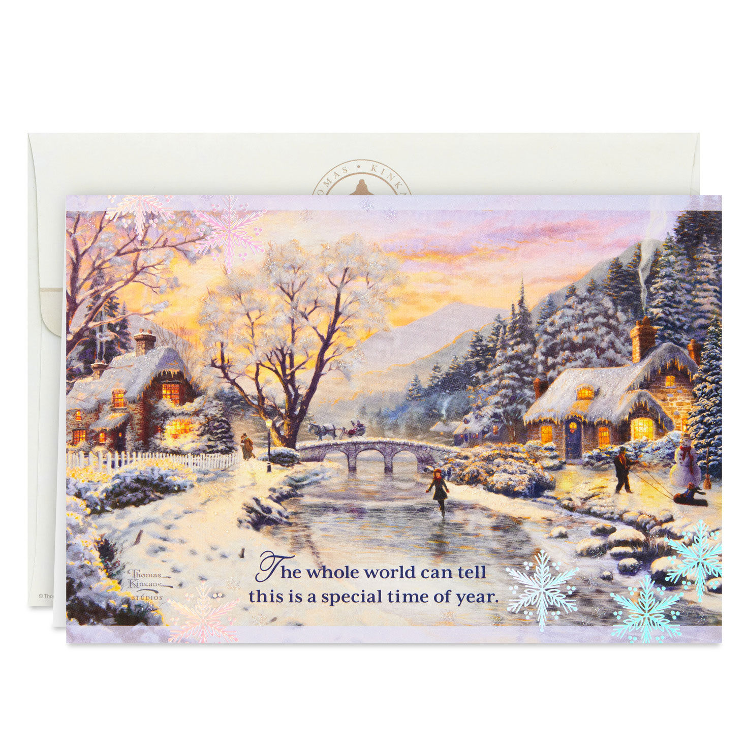 Thomas Kinkade Winter Evening Boxed Christmas Cards, Pack of 16, , large image number 2