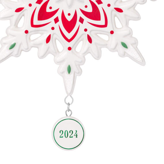 Snowflake 2024 Porcelain Ornament, , large image number 5