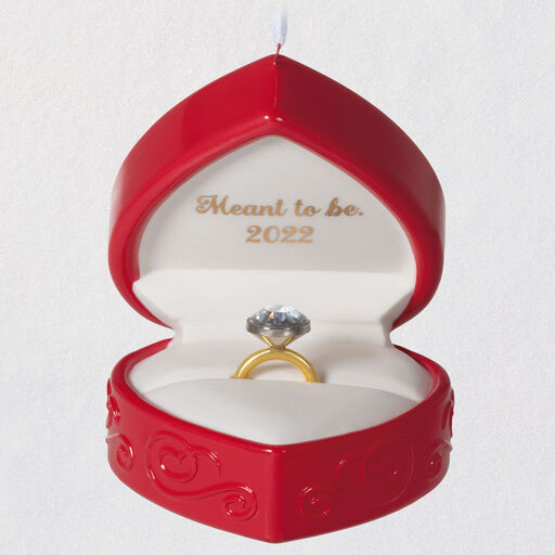 Meant to Be Engagement 2022 Porcelain Ornament, 