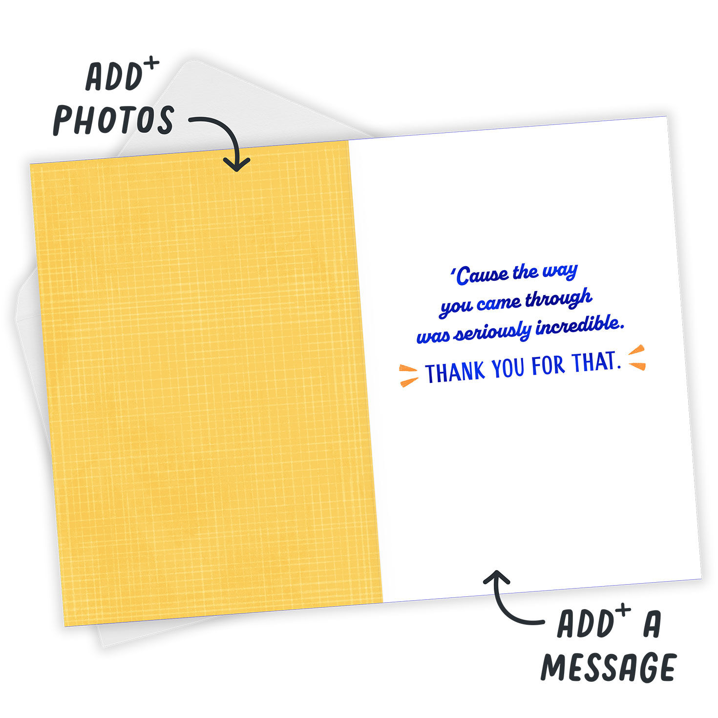 You Deserve a Shout-Out Custom Thank-You Card, , large image number 3