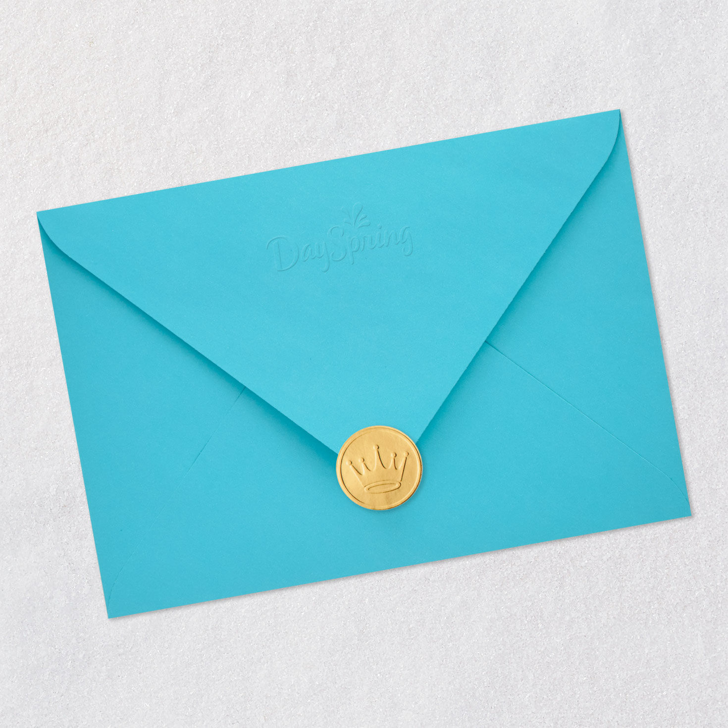 Water Splashing Hand Religious Graduation Card Envelope Back with Seal image number 8