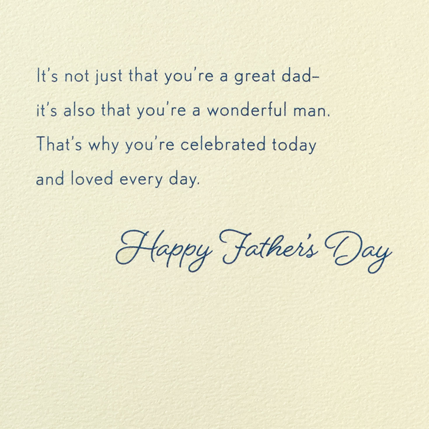 Green Ferns on Blue Father's Day Card Sentiment image number 3