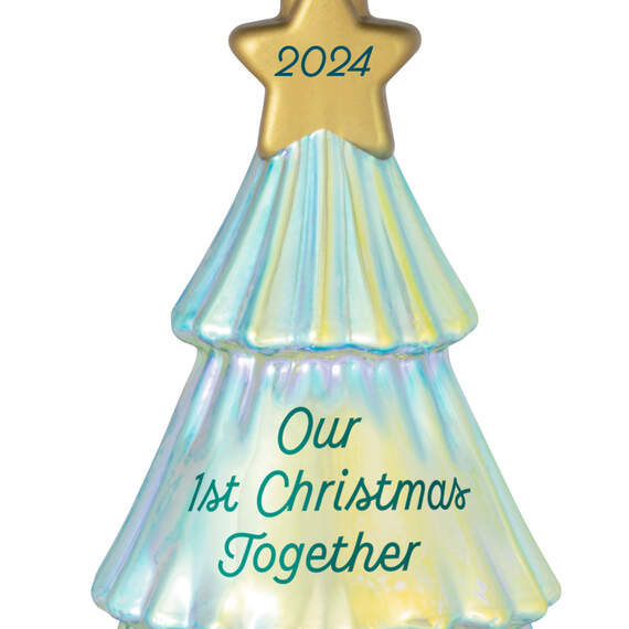 Our First Christmas Together 2024 Glass Ornament, , large image number 5