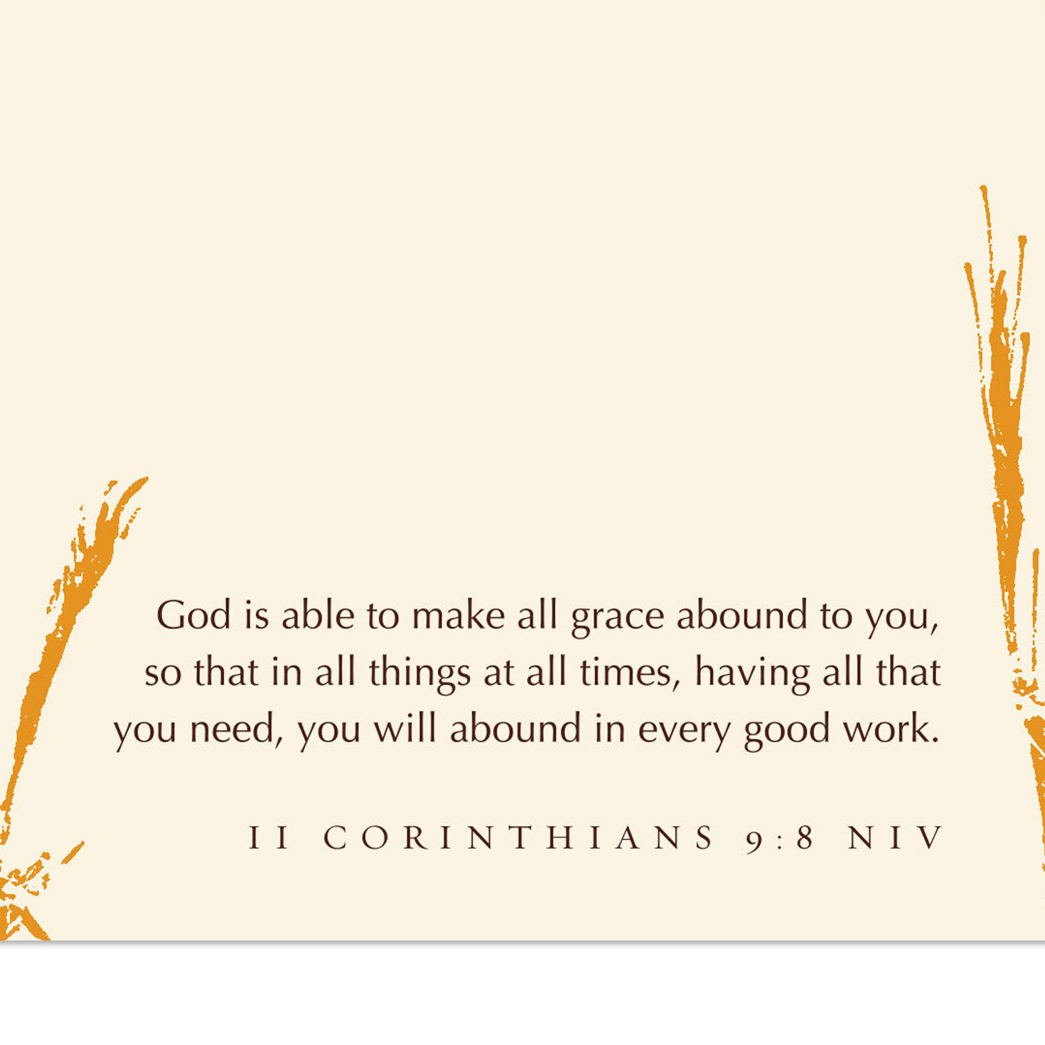Wheat Religious Clergy Appreciation Card scripture image number 3