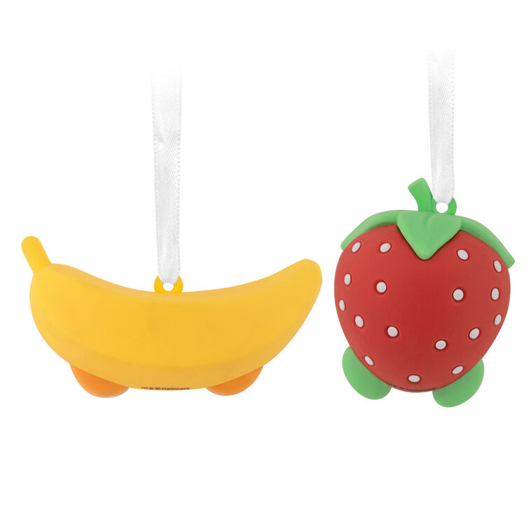 Better Together Strawberry and Banana Magnetic Hallmark Ornaments, Set of 2, , large image number 5
