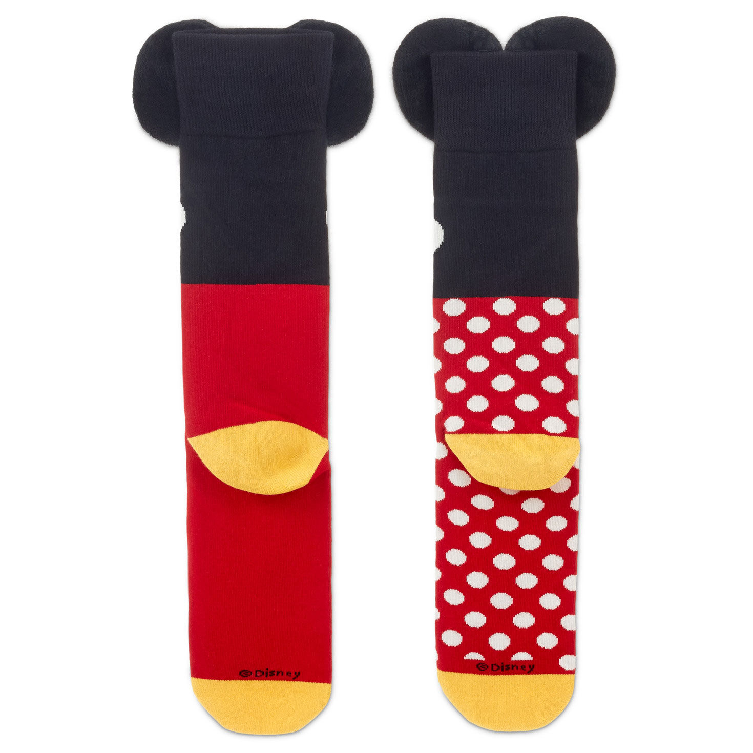 Disney Mickey Mouse and Minnie Mouse Novelty Crew Socks, , large image number 2