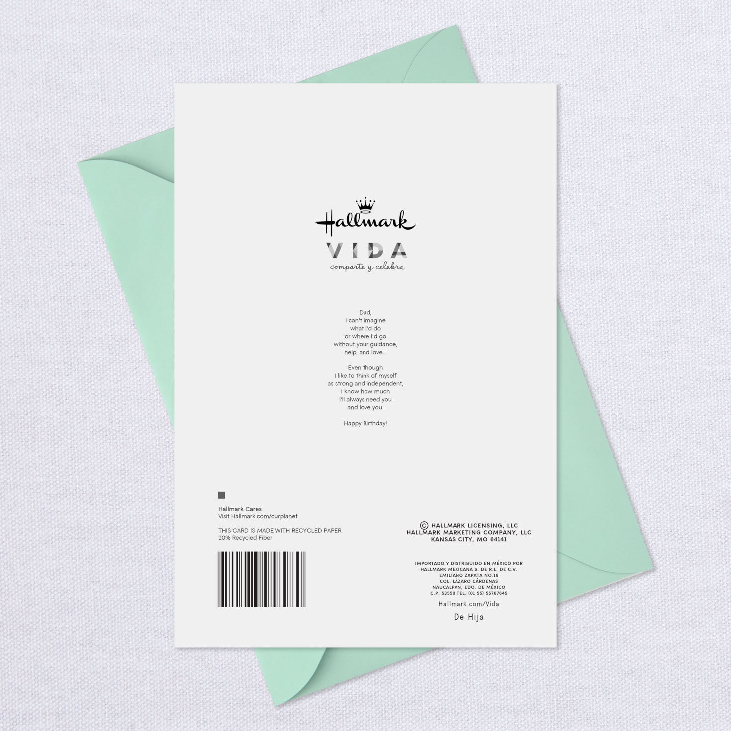 Always Love You Spanish-Language Birthday Card for Dad, , large image number 7