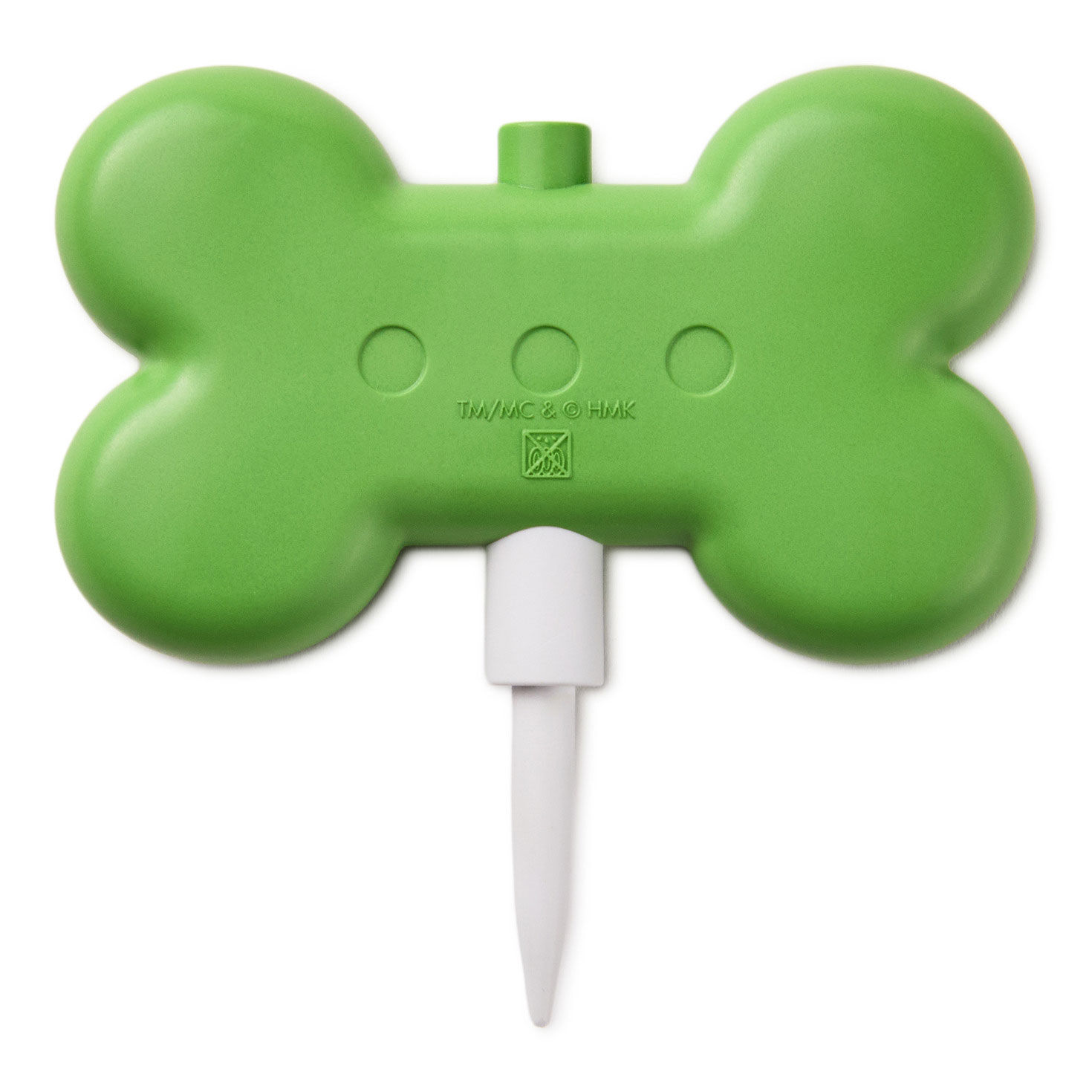 Dog Bone-Shaped Candle Holder and Cake Topper back image number 2