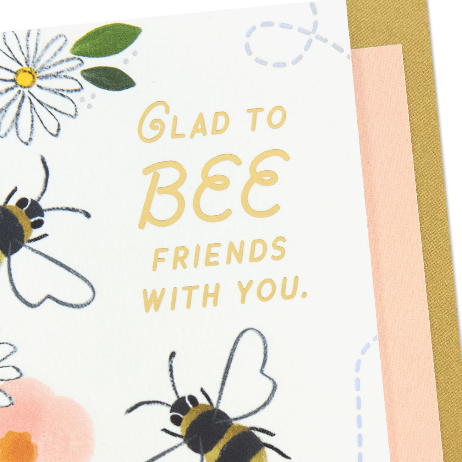 Bees and Flowers Friendship Card for Her Card Front Detail image number 5