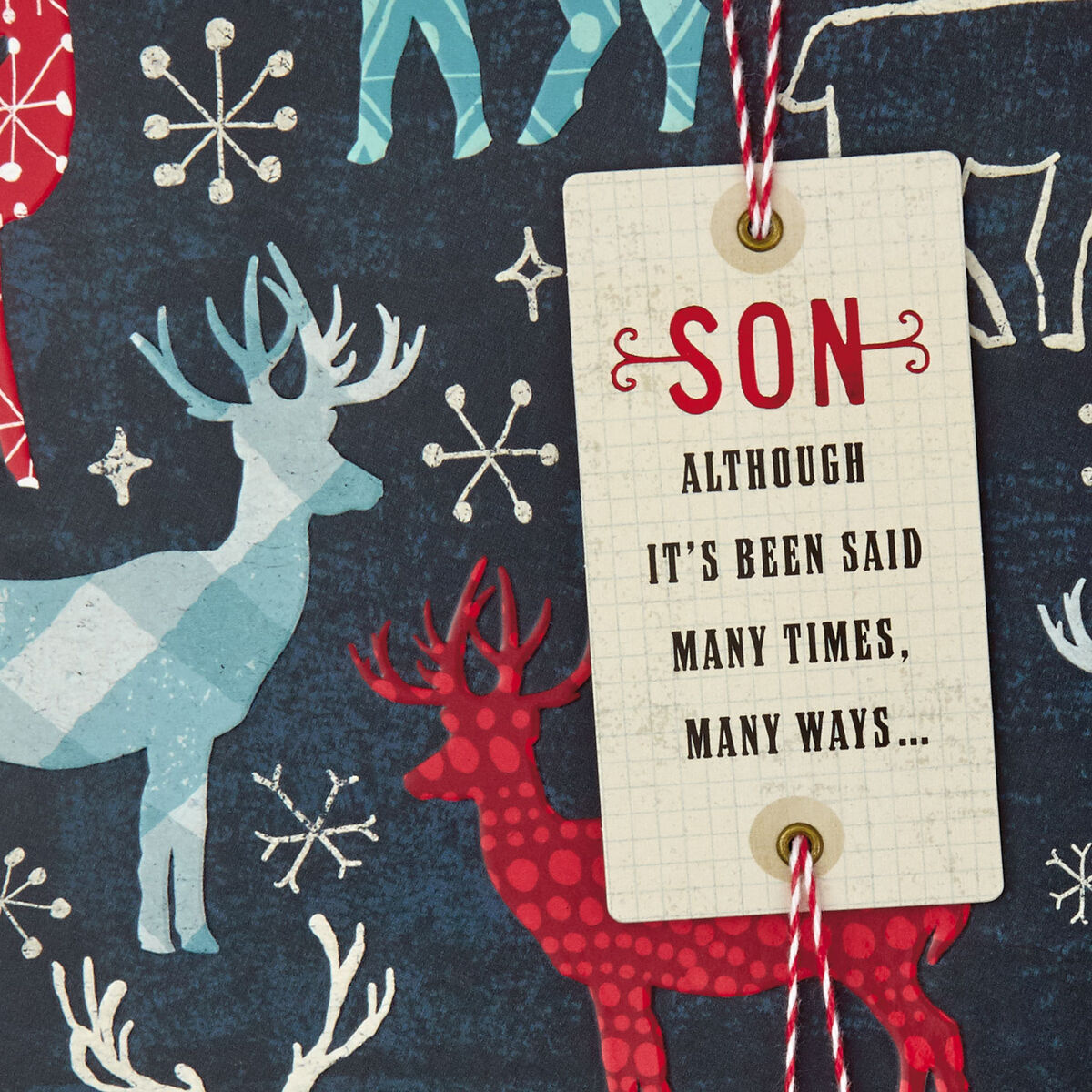 Loved in So Many Ways Christmas Card for Son - Greeting Cards - Hallmark