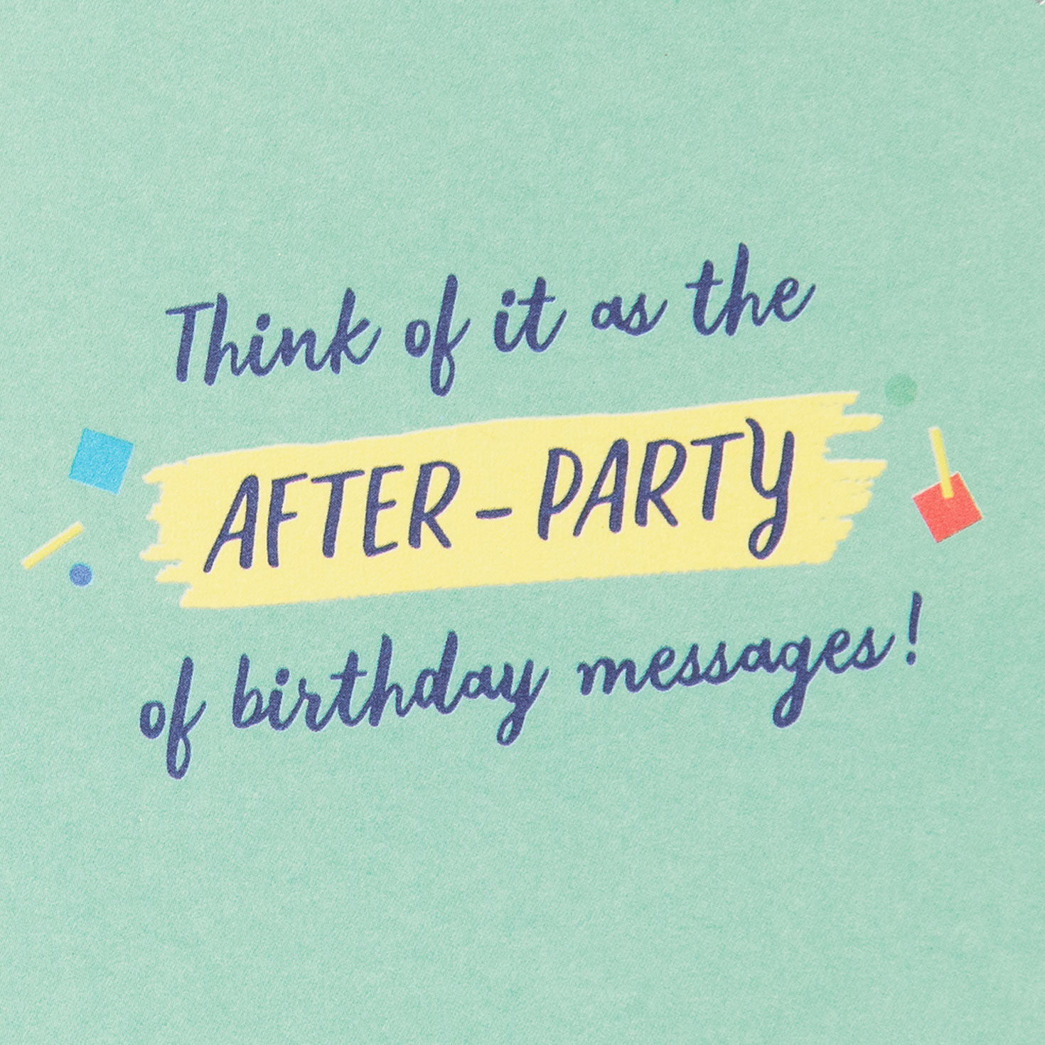 After-Party Funny Belated Birthday Card, , large image number 2