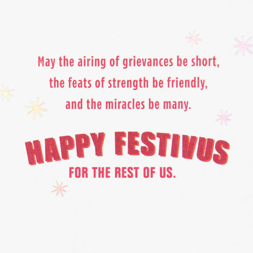 Seinfeld Festivus Miracle Funny Holiday Card, 