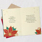 Elegant Poinsettia Love Christmas Card for Spouse Open card with envelope image number 4
