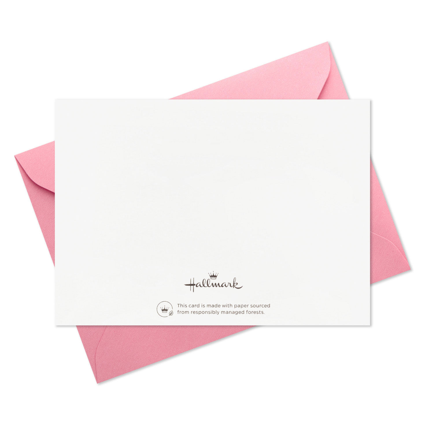 Blush and White Flat Note Cards in Caddy Card Back with Envelope image number 5
