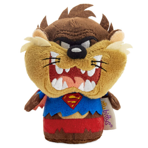 https://www.hallmark.com/dw/image/v2/AALB_PRD/on/demandware.static/-/Sites-hallmark-master/default/dw08a15536/images/finished-goods/products/1KDD2160/DC-Superman-Looney-Tunes-Taz-itty-bittys-Mashup_1KDD2160_01.jpg?sw=512&sh=512&sm=fit