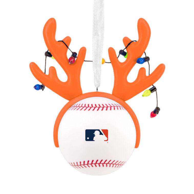 Astros Reindeer Baseball Christmas Ornament back image number 6