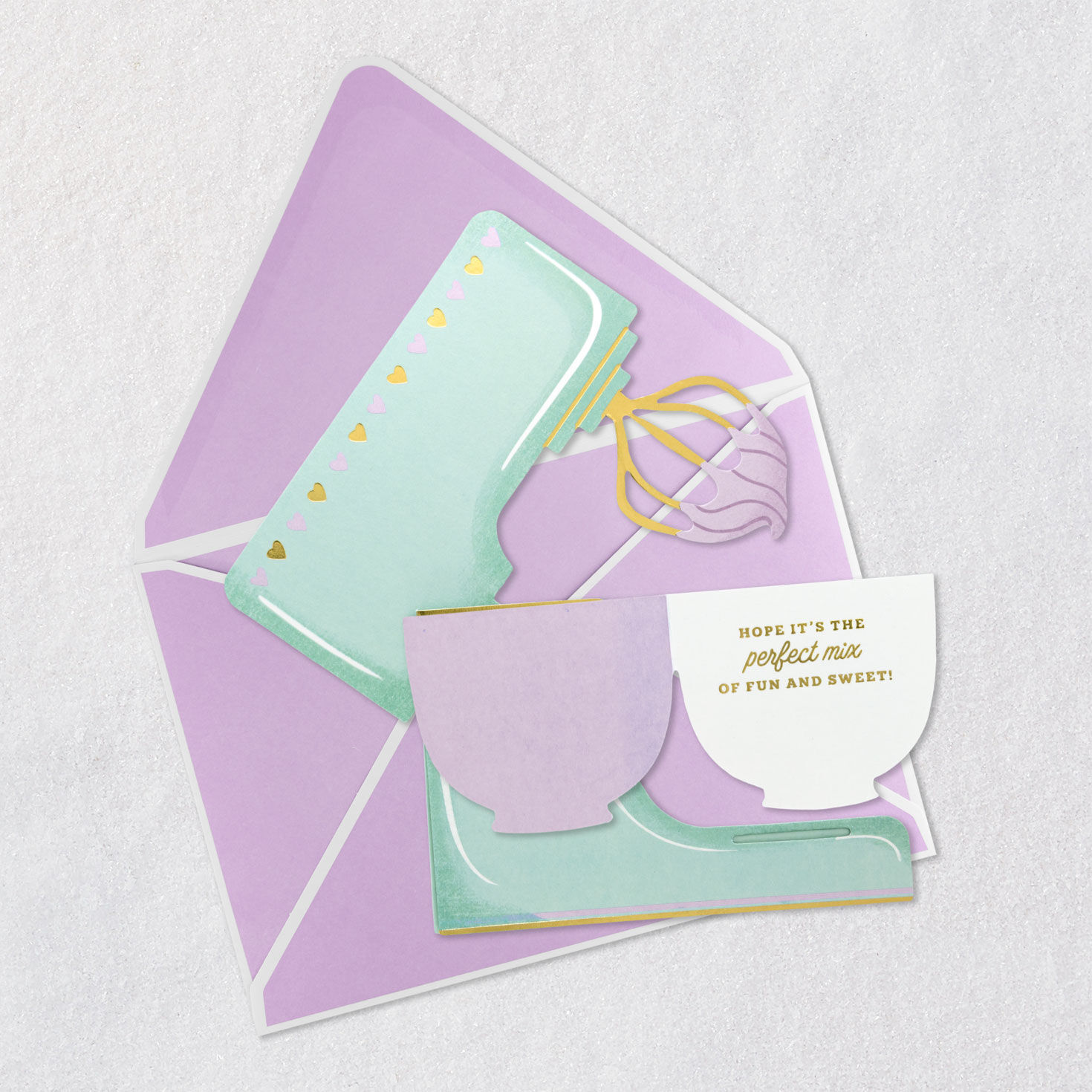 Stand Mixer Innovative Design Mother's Day Card Open card with envelope image number 3