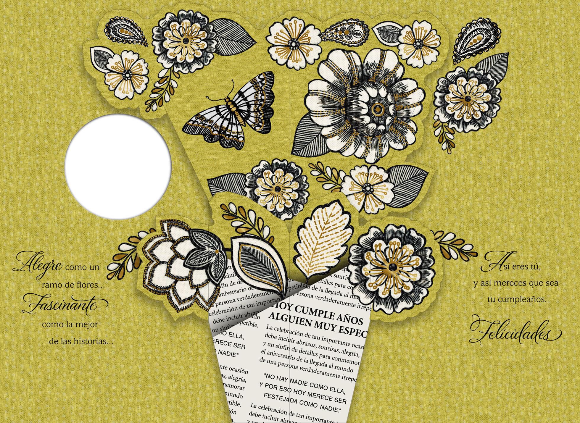 The Birthday You Deserve Flowers Spanish-Language Birthday Card