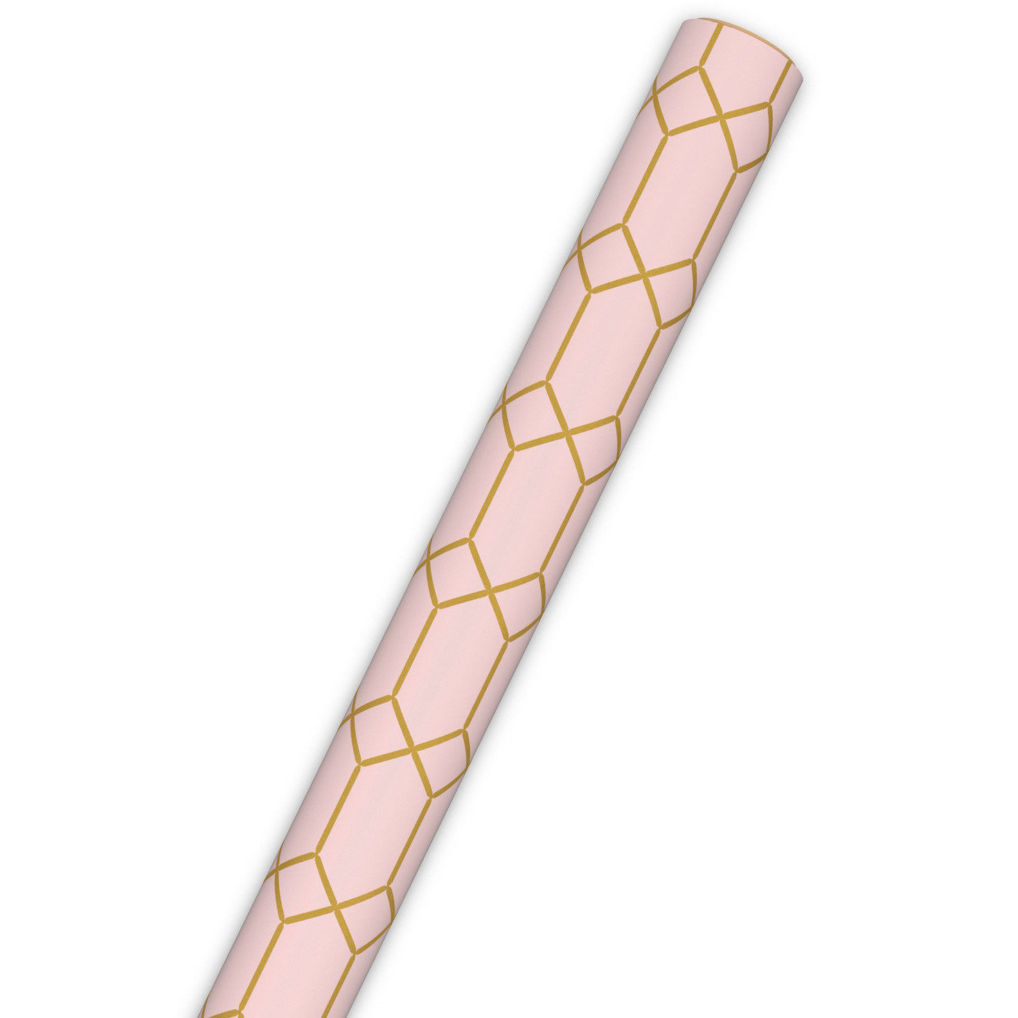 Gold Geometric on Pink Jumbo Wrapping Paper, 54 sq. ft. for only USD 9.99 | Hallmark