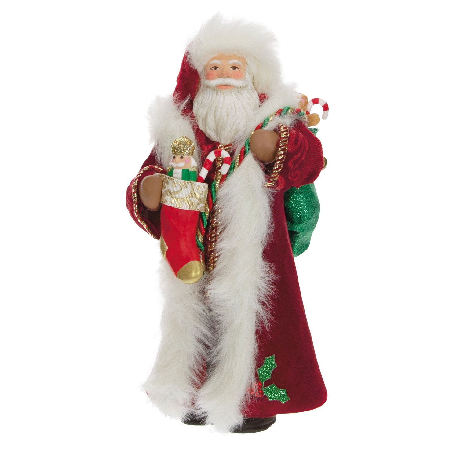 年末のプロモーション大特価！年末のプロモーション大特価！Christmas Decorations A Visit From Santa Claus  And His Bag Of Christmas Toys Holiday Decor Statue 室内装飾