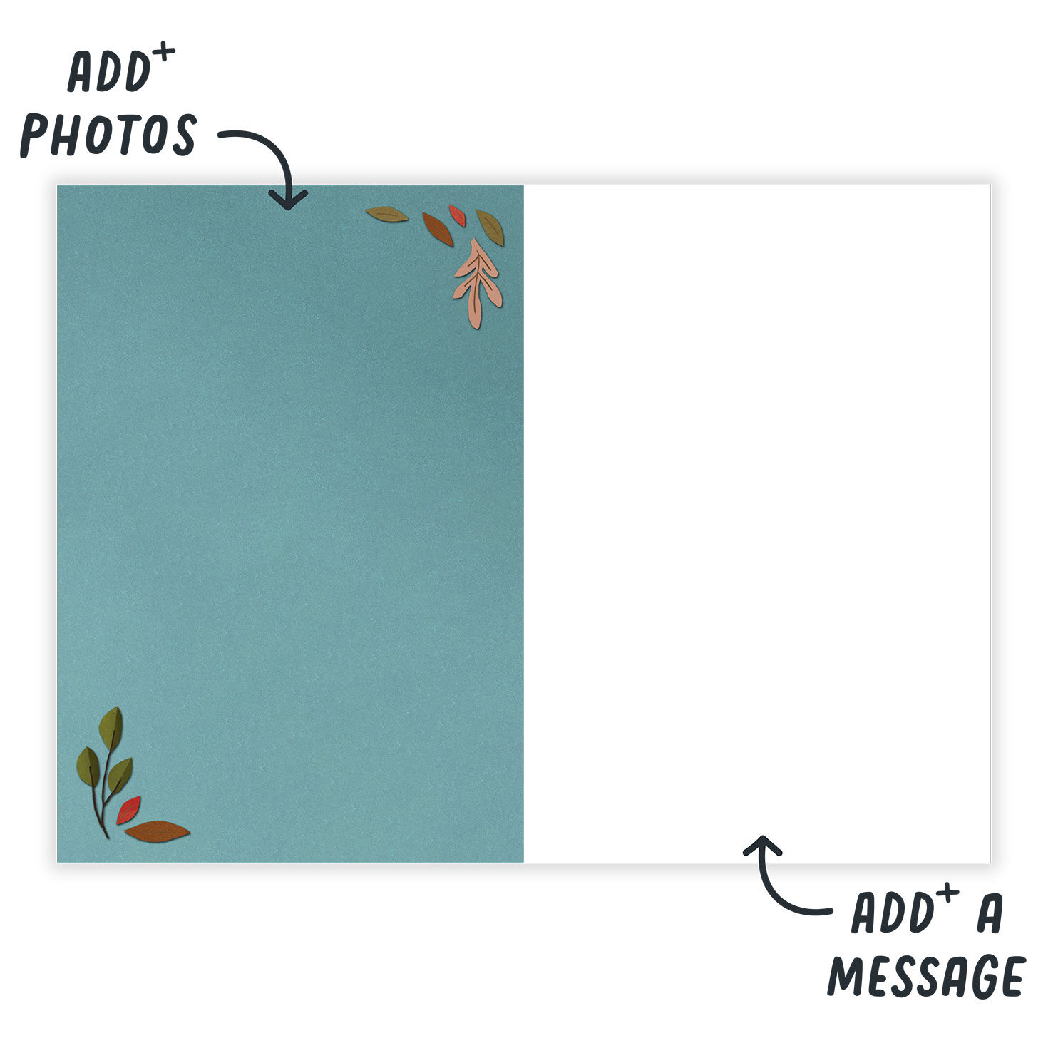 Personalized Fall Leaves Photo Card  image number 3