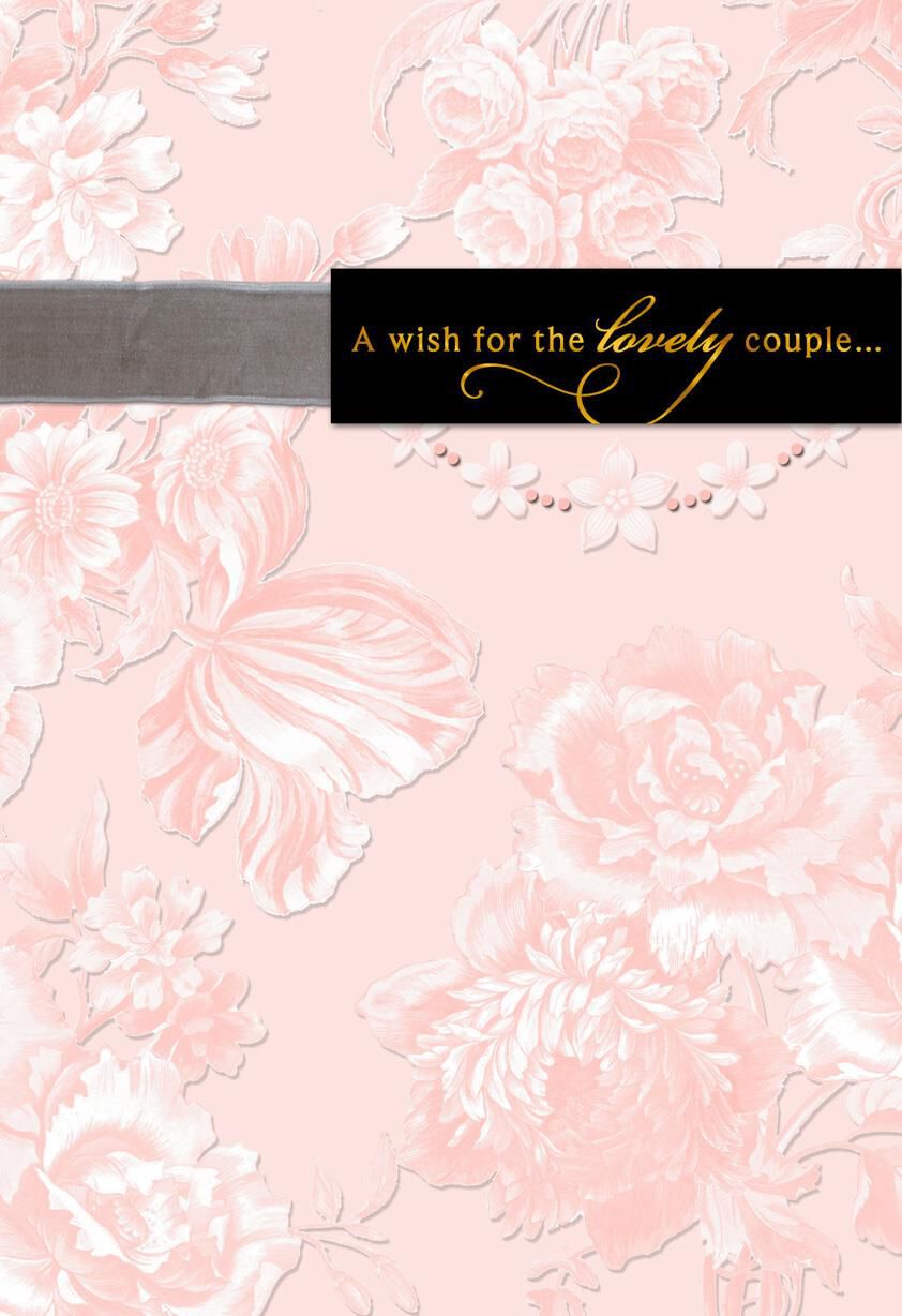A Wish for a Lovely Couple Wedding Card