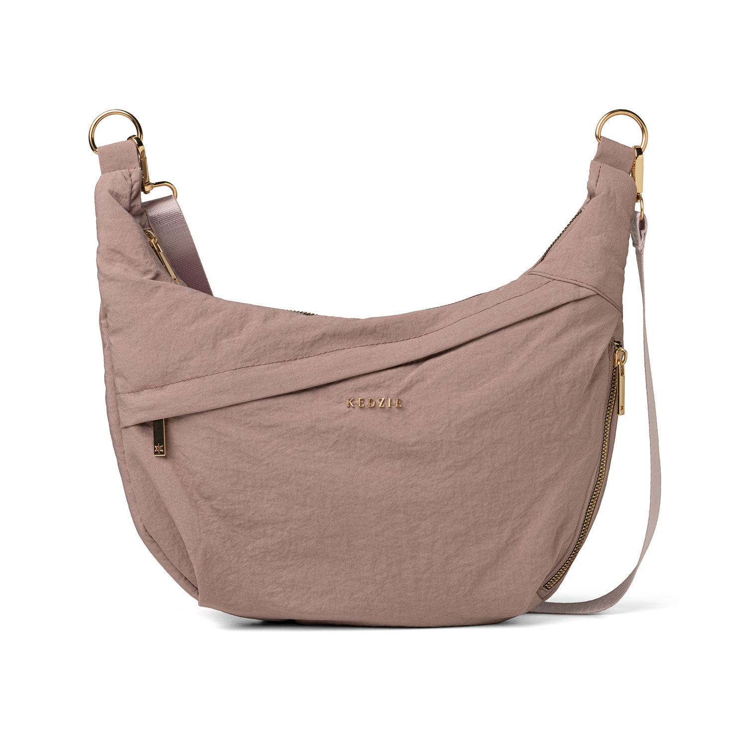 Kedzie Mauve Atlas Crossbody Bag