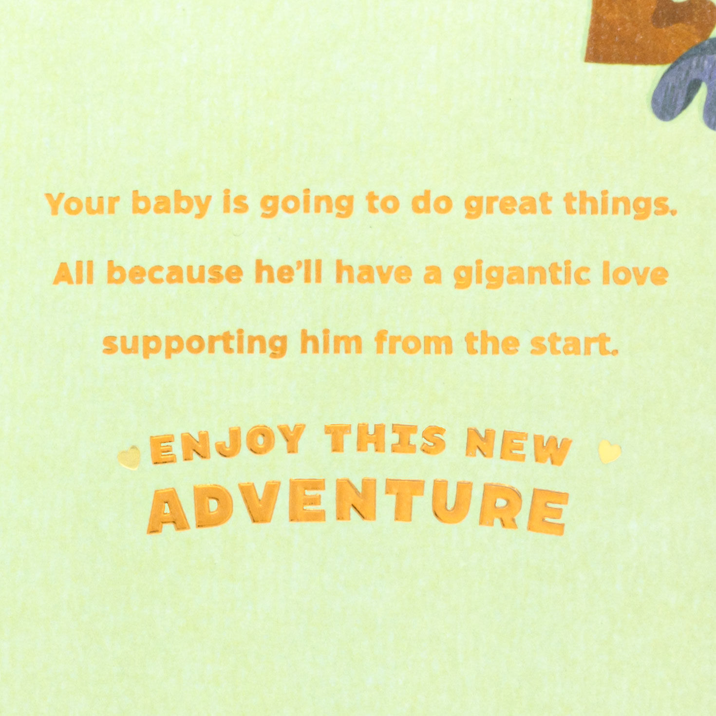 Cute Dinosaurs New Baby Boy Card Sentiment image number 3