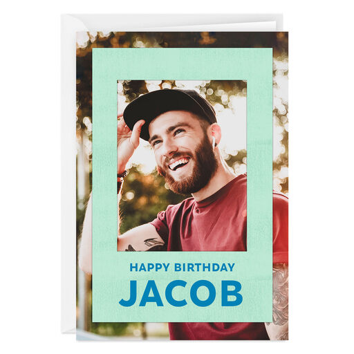 Personalized Here's to You Photo Card, 