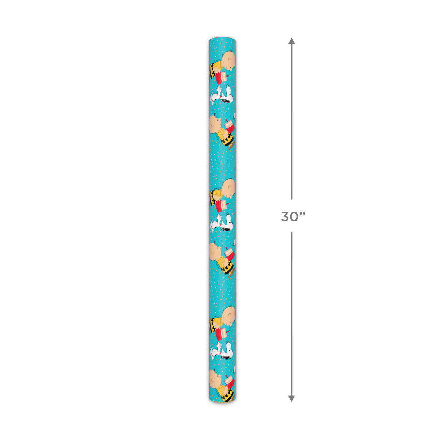Peanuts® Charlie Brown and Snoopy With Cake Wrapping Paper, 17.5 sq. ft. for only USD 4.99 | Hallmark