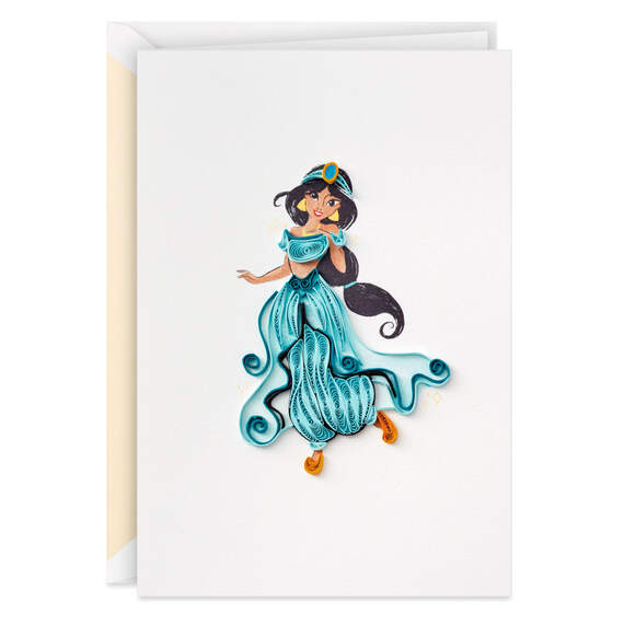 Disney Princess Jasmine Magical Day Quilled Paper Handmade Card, , large image number 1
